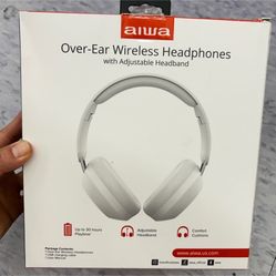 NWT Aiwa Over-Ear Wireless Headphones