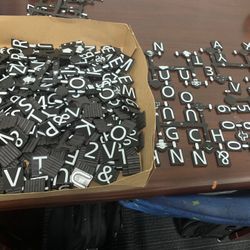 Lot Rubber Magnetic Letters, Numbers and Symbols for Marquee Board