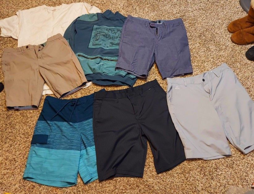 Size 34, M/L Men, Youth Boys Large, Summer Clothes, Trunks, Shorts, Shirts, Sweater
