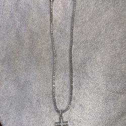 Tennis Cross Necklace 