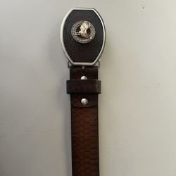 Men’s Mexican Leather Belt — Cinturón De Piel— Western/ Vaquero Style
