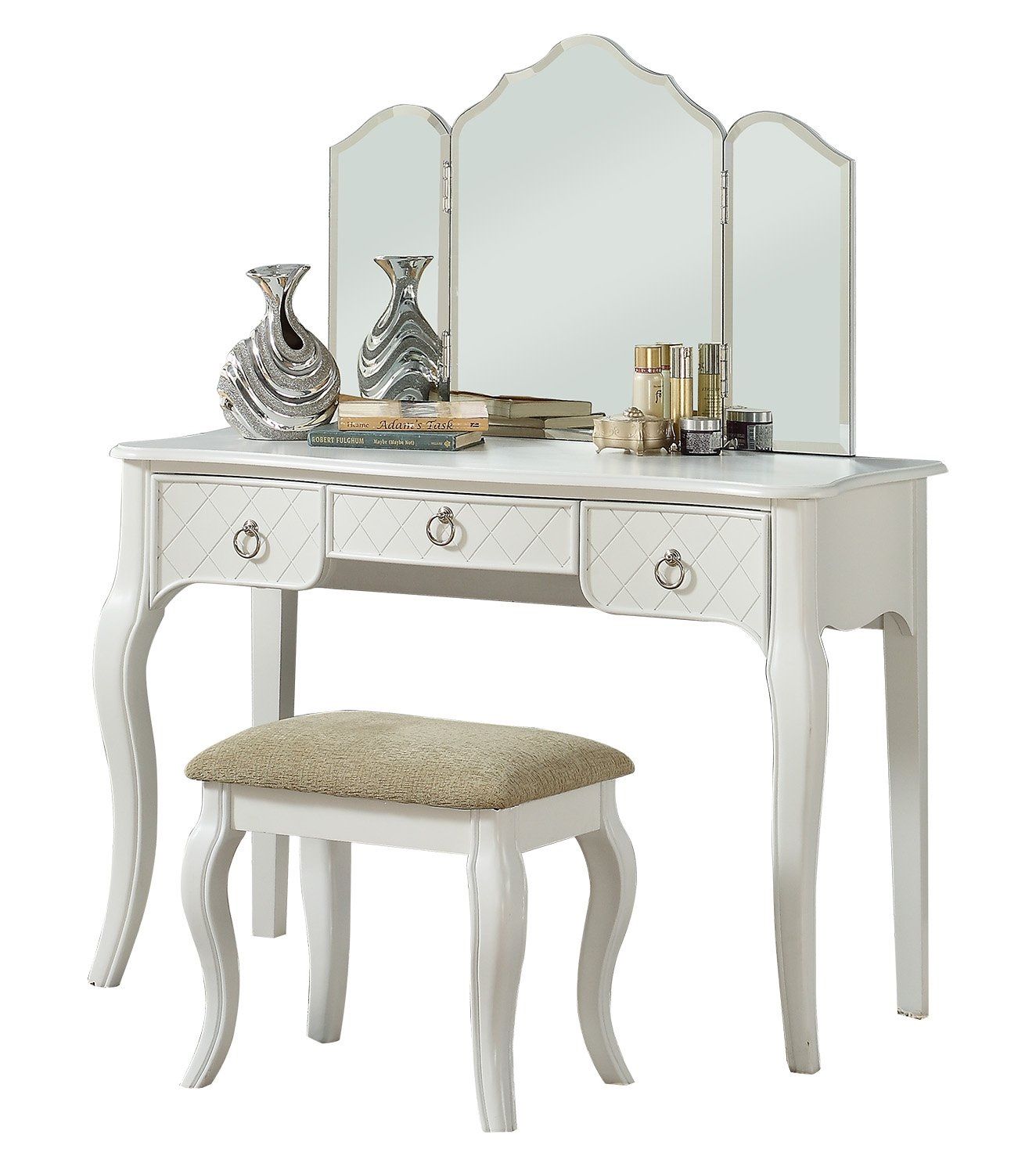 Dy-8 White Vanity Set