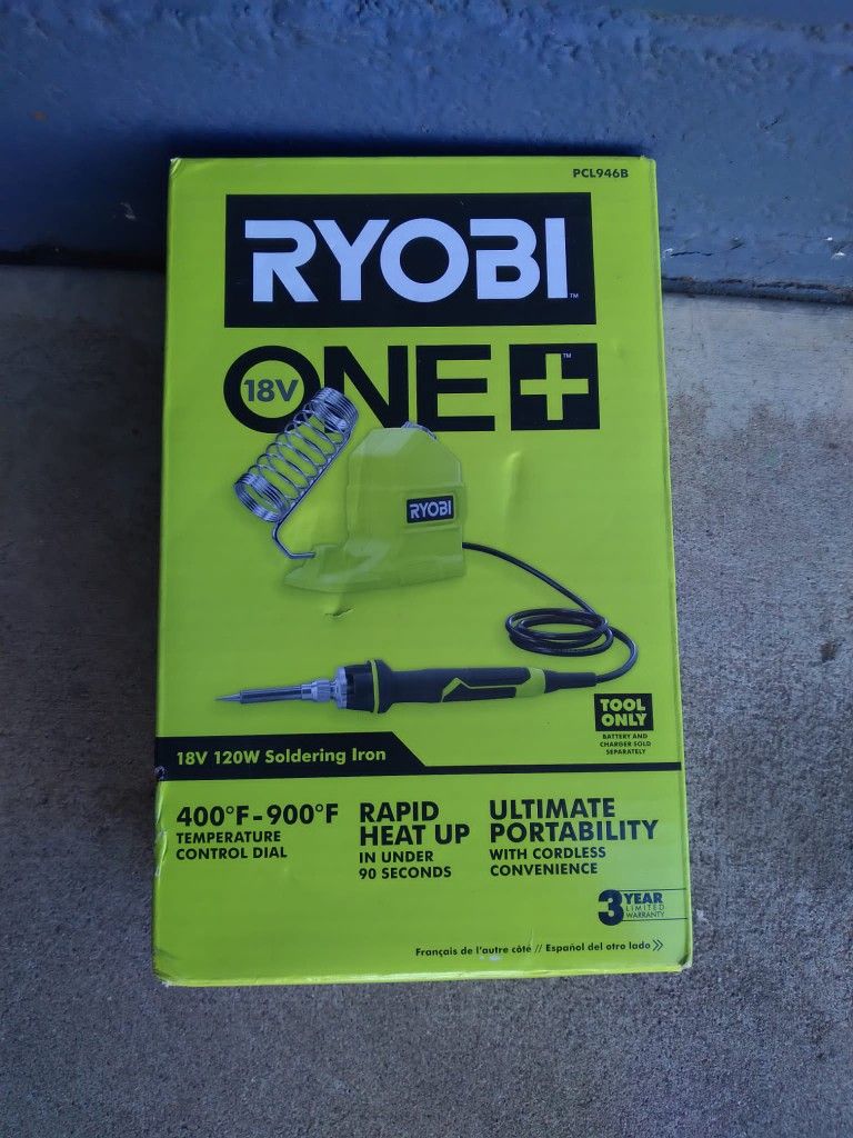 SOLDERING IRON RYOBI 18V TOOL ONLY 