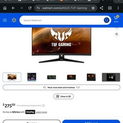 Asus VG32vq1b Monitor 144hz  32 Inch 4k Curved