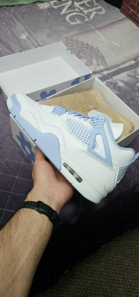 Air Jordan 4 (W) Forget Me Not/ Aluminum