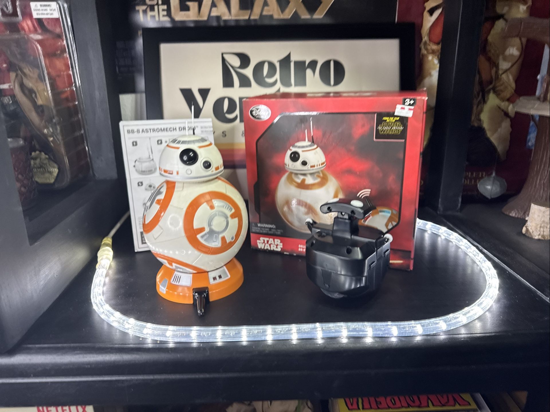 Disney Star Wars Deluxe Light Up Remote Control BB Complete In