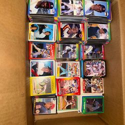 Box of Baseball Trading Cards: 1(contact info removed) Topps, Donruss, etc.