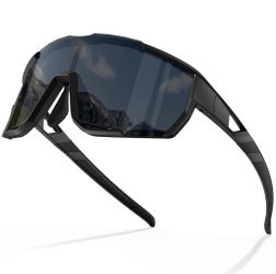 Polarized Sunglasses for Men, Sport Sunglasses Men，UV400 Protection for Running Fishing Driving Baseball Cycling