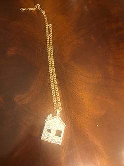 Trap house gold charm