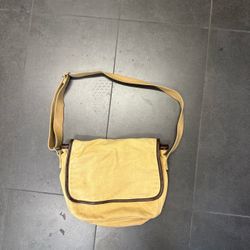 Yellow shoulder cross body bag