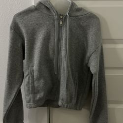 crop zip Up size M