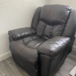 Leather Brown Recliner 