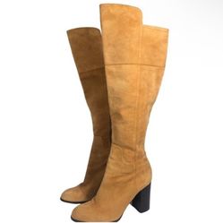 Pour La Victoire Talia Knee-High Boot Black Suede Size 8.5 M