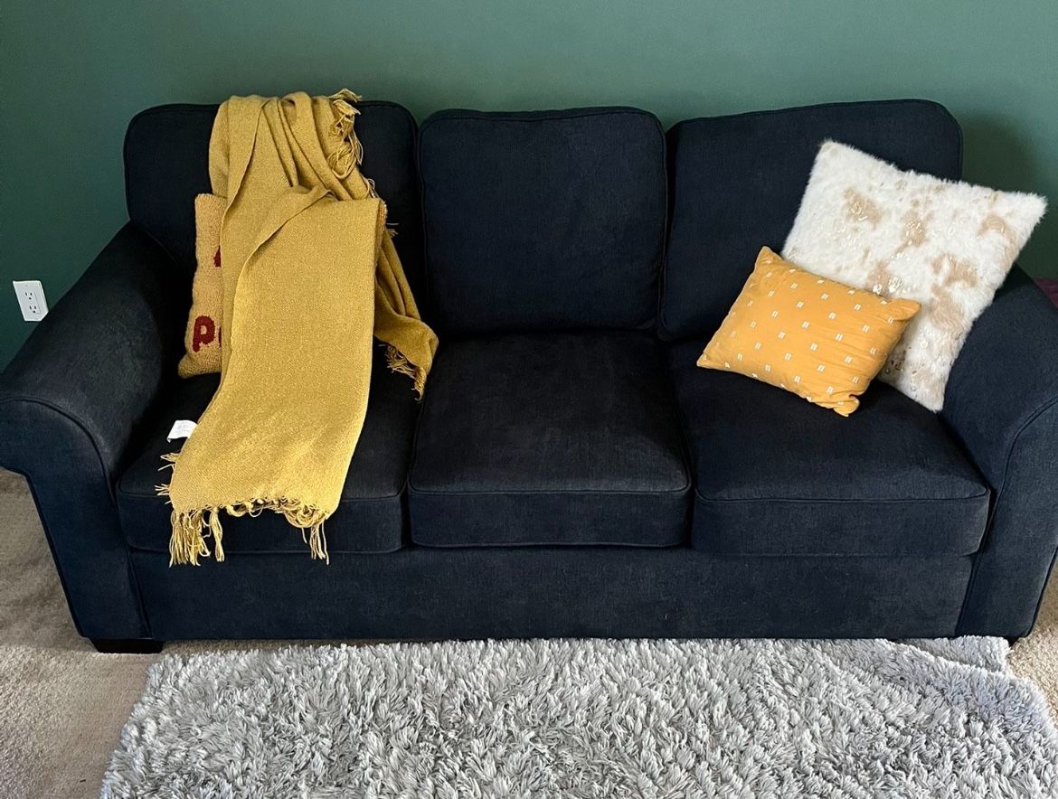 Midnight Blue Fabric Sleeper Sofa ποΈ