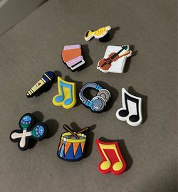 10 Music Theme Croc Charm Jibbitz
