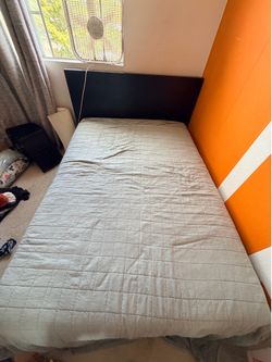 Full Bed Frame with Full Mattress