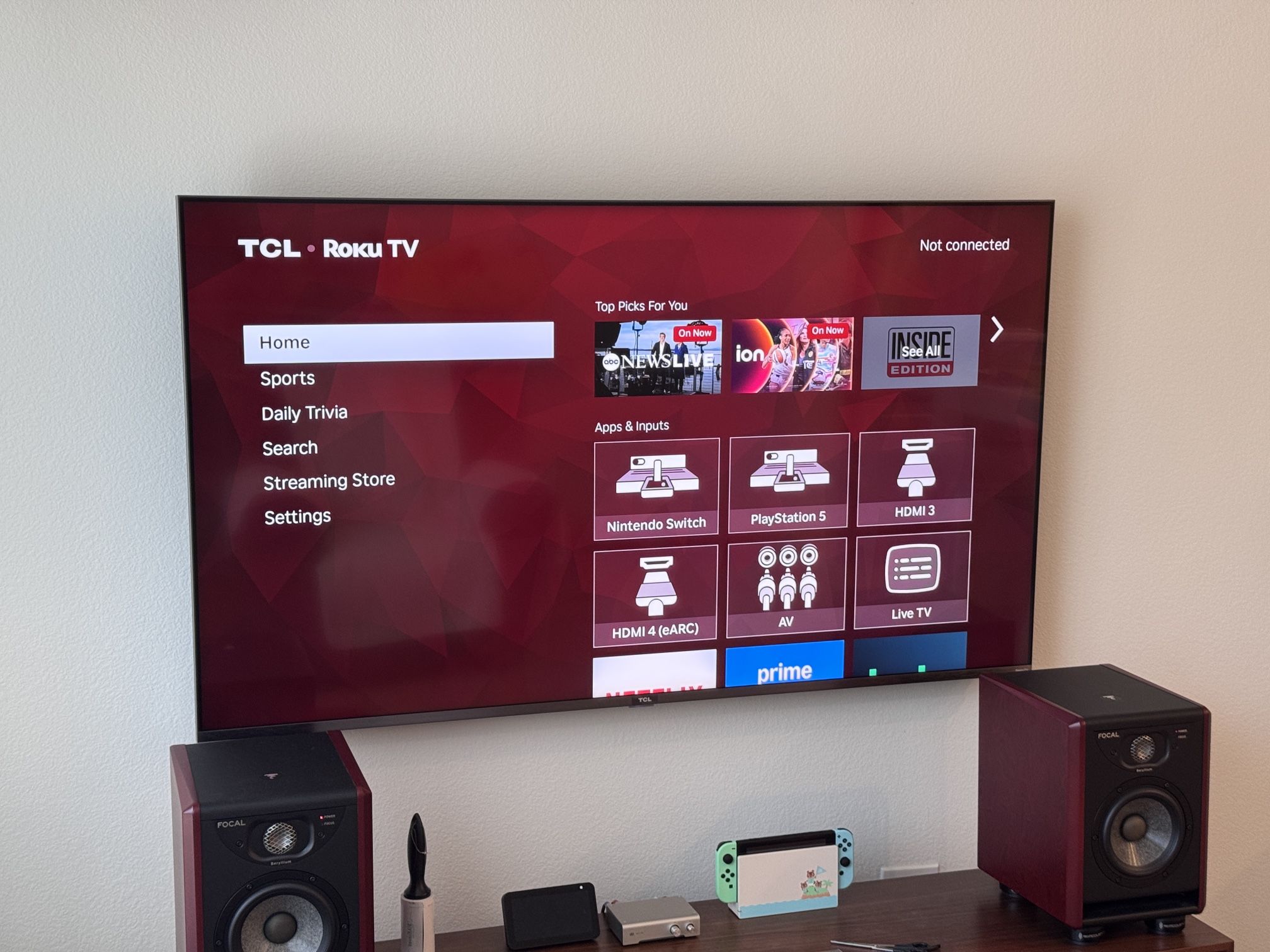 TCL 65 Inch 4K QLED HDR Roku smart TV