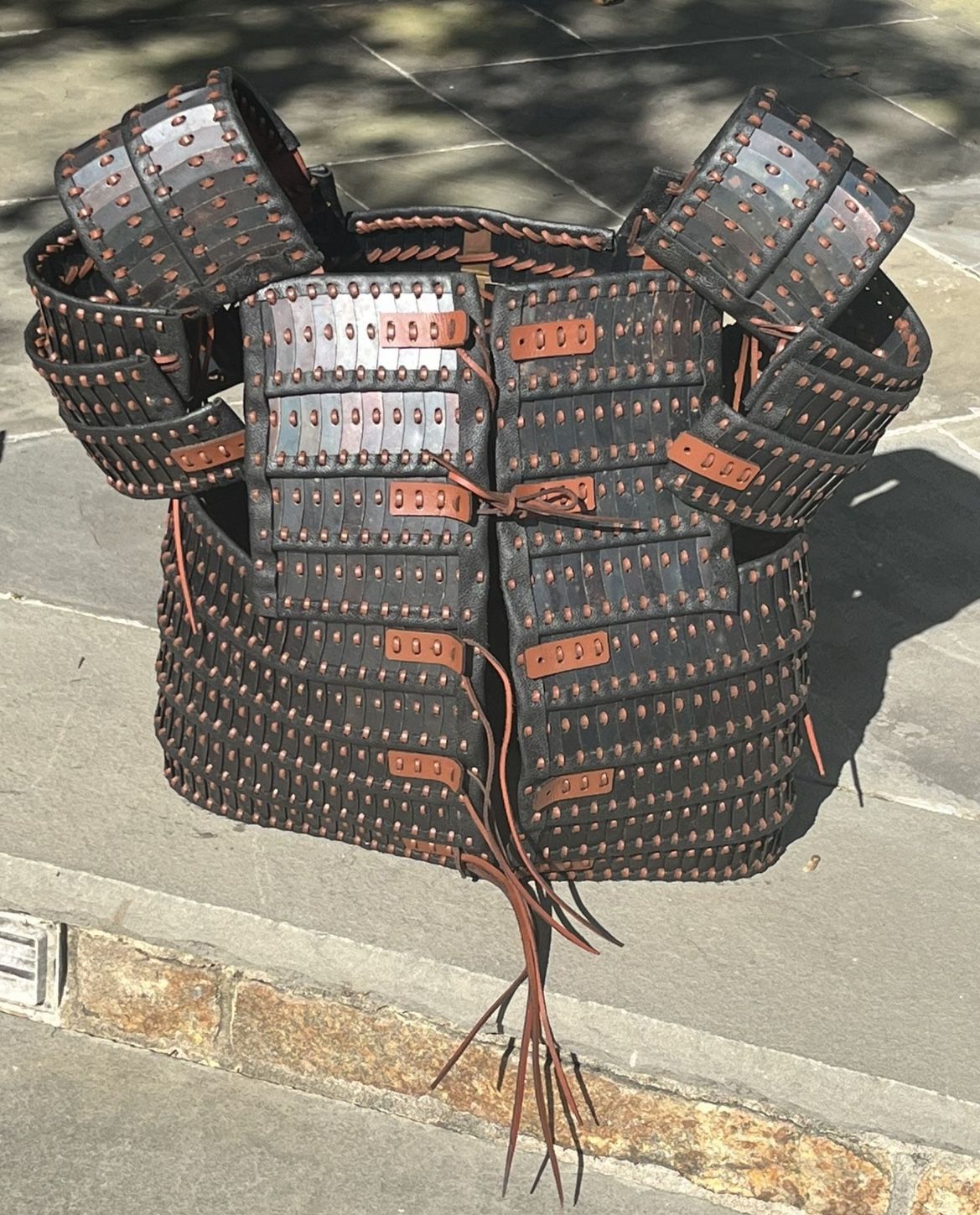 Ren Faire Knight Viking Chest Armor - Leather/Copper - BEAUTIFUL