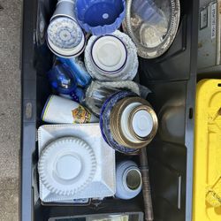 Vintage, Antique Plates, Etc. $50 Entire Box