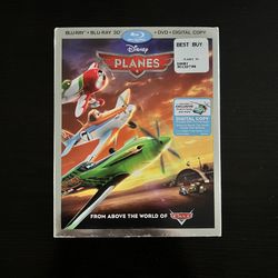 Disney Planes 3D Blu-Ray, Blu-Ray, DVD & Digital Kid’s Movies w/ Slipcover