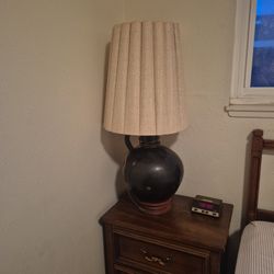 Modern Black Etched Lamp