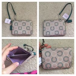 Authentic coach brand new wristlet