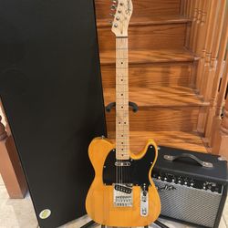 Squier Affinity Telecaster W/ Hardshell Case, Fender Amp