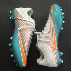 Nike Mens Baseball cleats size 14 white green orange