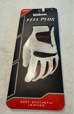 Brand New Wilson Feel Plus Golf Glove Mens’s Sz. Medium (Lefthand)