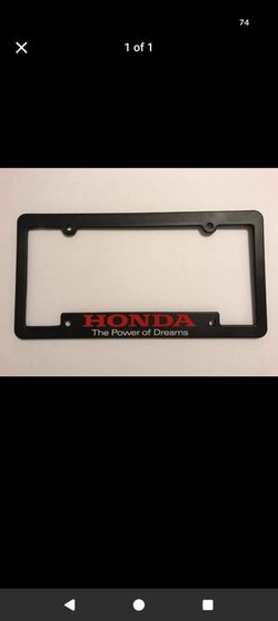 Honda license plate holder
