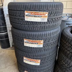 305/40/22 (4 New Tires ) Installed and balanced