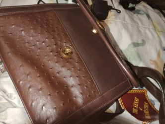 Delvaux Porier Ostrich Leather Purse