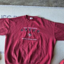 49ers Red Crewneck Size XL