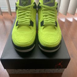 Nike Air Jordan IV 4 “Tennis Ball” Sz 9.5