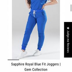 Jogger Scrub Pants Small Code Nxt Royal Blue