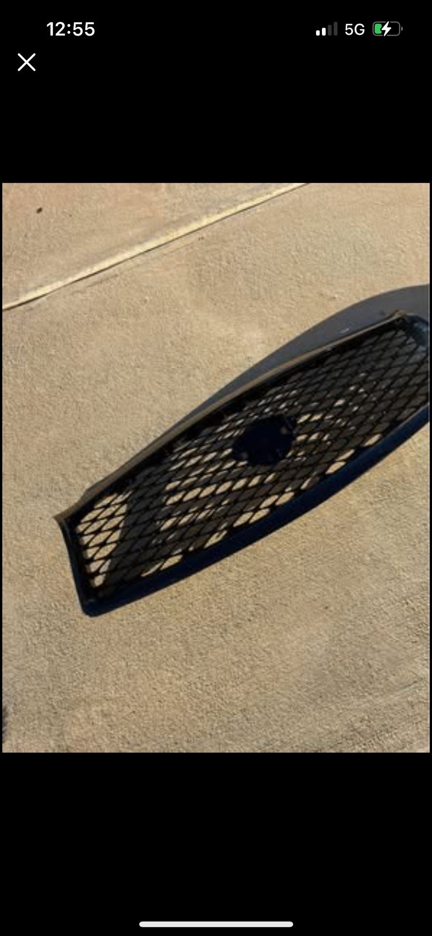 For 14-16 Infiniti Q50 Sedan Front Center Grille Honeycomb Style Modification