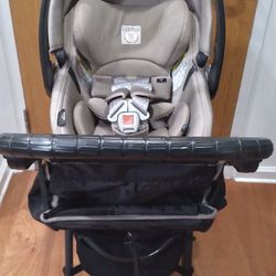 Peg Perego Infant Car Seat & City Mini Stroller (clean) w/bonus accessories included)