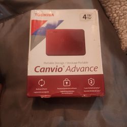 Toshiba Canvio Advance 4Tb  Portable Storage! NiB!