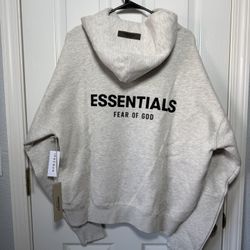 Light Oatmeal Essentials Hoodie - Size Small