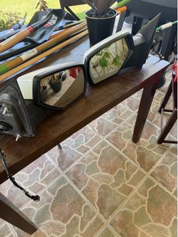 OEM 2014 - 2019 Chevrolet Silverado 1500 White Door Mirror Set Replacement 2018 2017 2016 2015 Genuine Original Factory