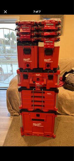 Milwaukee packout sets with cooler and organizer’s Brand New