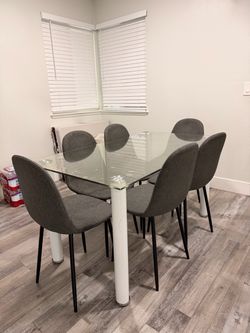 Dining table with chairs