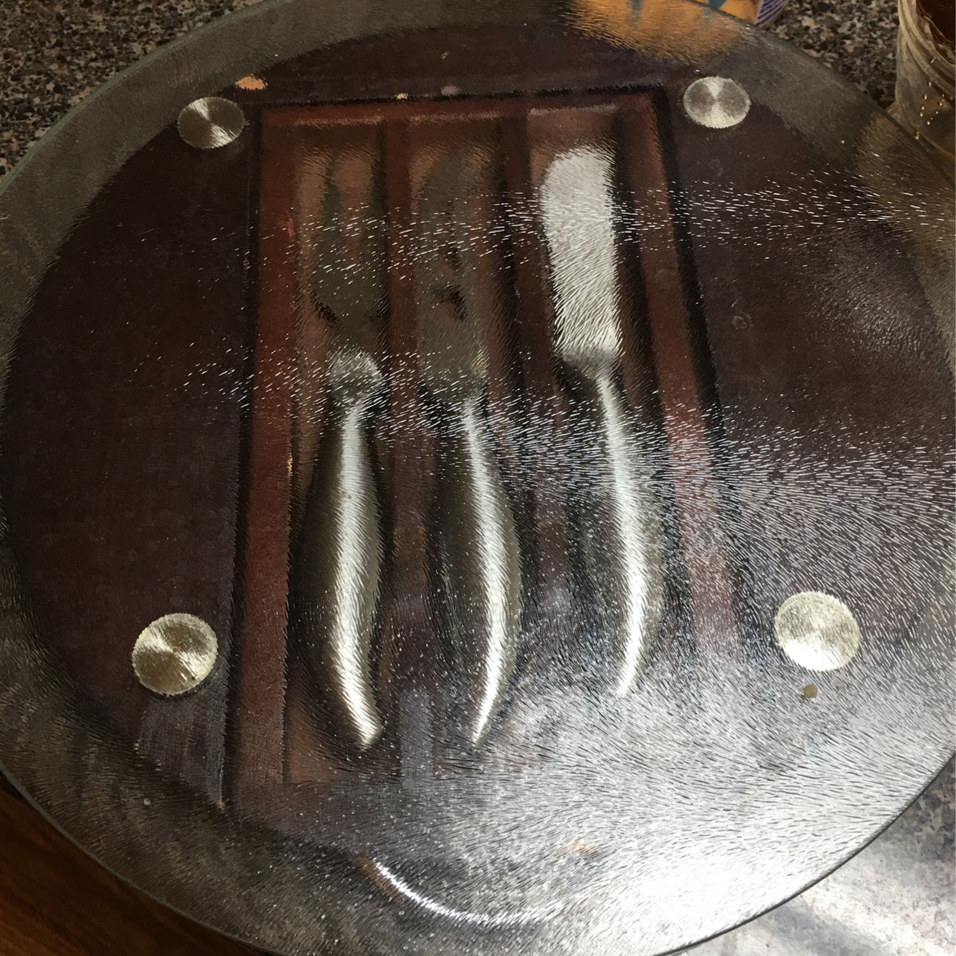 Cutting Board Sat Glass And Wood