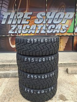 Set of 4 Tires 295/60R20 All-Terrain. TOYO R/T OPEN COUNTRY