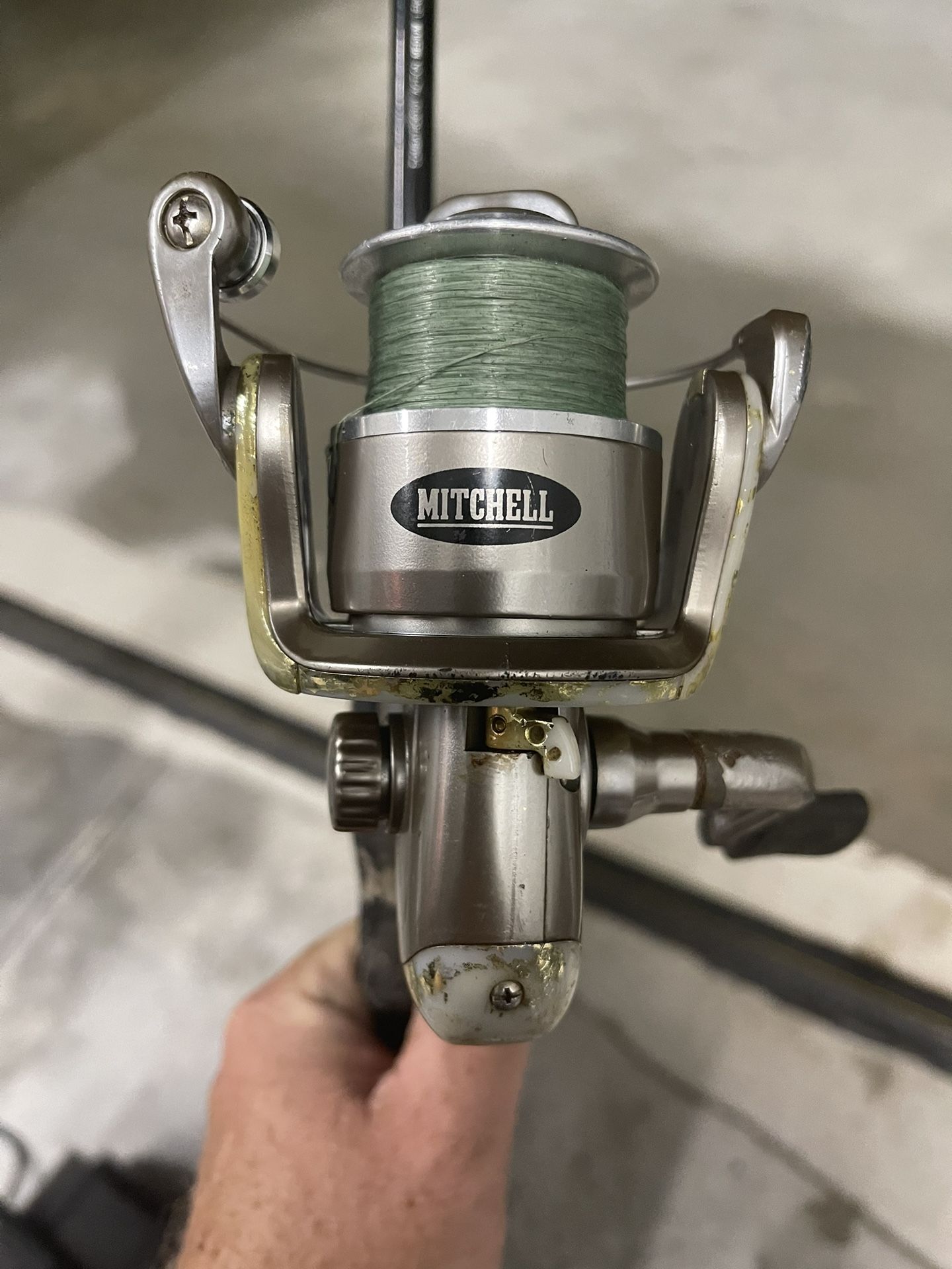 Mitchell Avocet 54000 Spinning Reel On 6’6” Lunkerhunt Med Combat Rod # 49