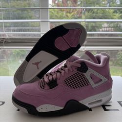 Nike Air Jordan 4 Retro Orchid Pink/Cement Women's Size 11/ Men's 9.5 AQ9129-501