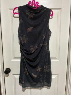 Dress Black Floral Shift Dress