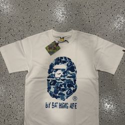 Blue camo bape shirt