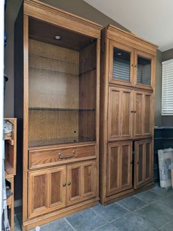 Bernhardt Oak Entertainment Center