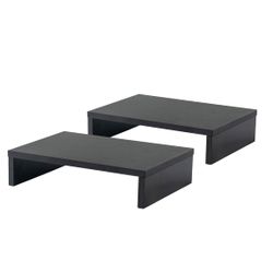 Homy Casa Sman 2-Tier Computer Monitor Stand for Desk Organizer, Black